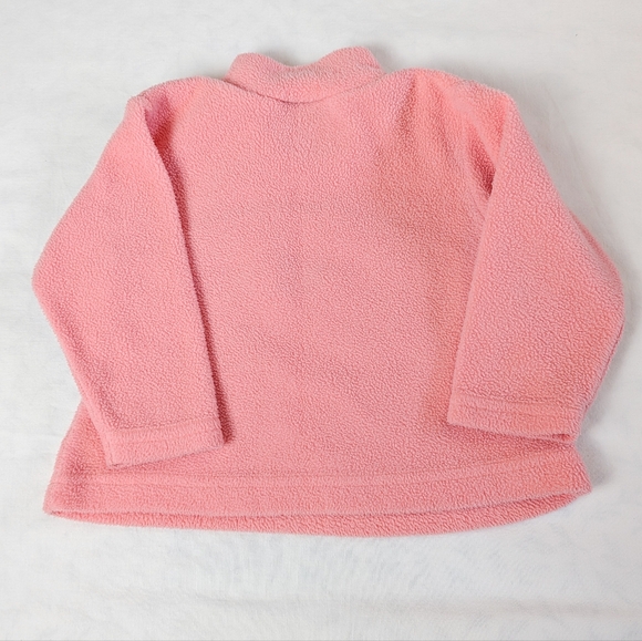 4/$15 18M Cherokee Fleece Pullover Sweater Pink Coral Mockneck Turtleneck Warm - Picture 4 of 5